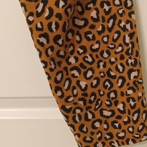 Pixie Ankle pants Leopard Print , Size 14